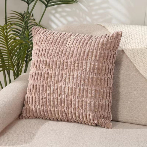 Corduroy Decorative Throw Pillow Covers Soft Boho Striped Modern Farmhouse Christmas Home Decor For Sofa Living Room Couch Bed
